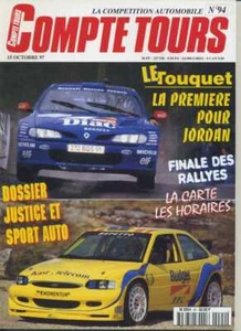 TOURENZÄHLER Nr. 94 10/1997 TOUQUET Finale der Rallyes Justice et Sport Auto - Bild 1 von 1