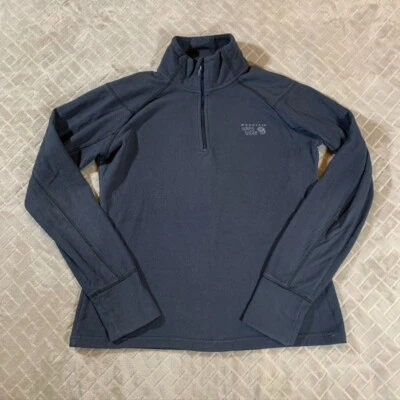 Moletom Mountain Hardwear Feminino M Lã Camada Base Microchill 2.0 1/4 Zíper - Imagem 1 de 4