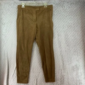 J Jill Damen Medium Ankle Leggings Hose braun Kunstleder Skinny Mid Rise - Bild 1 von 15