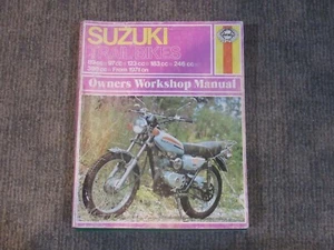 Suzuki Trail Bikes motorcycle manual 89cc 97cc 123cc 183cc 246cc 396cc 1971 & on - Bild 1 von 1