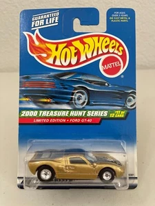 HOT WHEELS 2000 TREASURE HUNT: No. 11 2000 Ford GT-40 (ML#2)	 - Picture 1 of 5