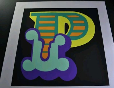 Ben Ein - P - Edición Verde - Urbano / Calle - Arte Tipográfico - Ed /125 Foto 1 de 3