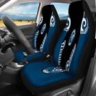 Los Angeles Rams Car Seat Cover Personalized Nonslip Auto Seat Protector 2Pcs..