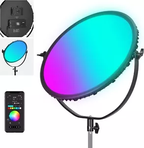 NEEWER 18" RGB LED Round Panel Video Light with APP Control, Battery Powered - Picture 1 of 9