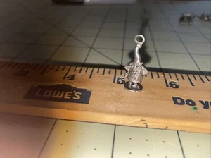One Inch Tall Pewter Elf Gnome Pixie Figurine Vintage - Picture 1 of 3