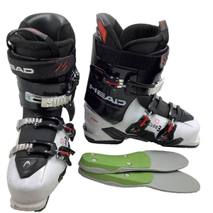 Head 10 Cube3 Men's Ski Boots White/ Black Mondopoint 27/28.5 UK 8 - 9 +Insoles - Picture 1 of 12
