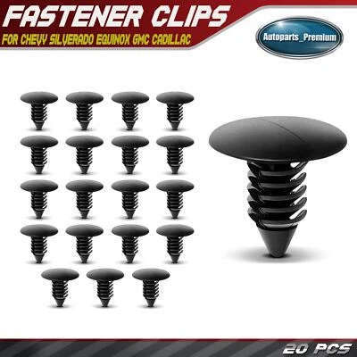 20 piezas clips de retención de protector de parachoques de nailon de 7,94 mm de una sola cabeza para GM Chevy Foto 1 de 4