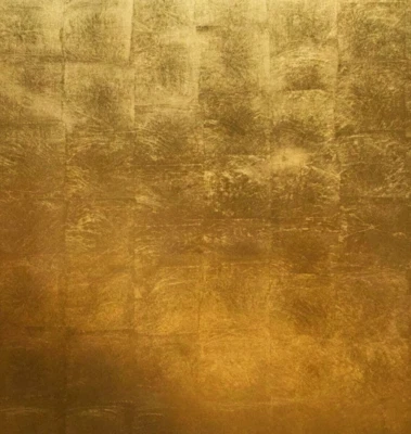 Square tile foil gold metallic Modern Wallpaper  contemporary wallcoverings roll - Image 1 of 4