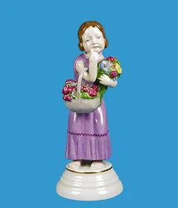 Rosenthal 'Flora' 1912 entworfen von Hermann Leipold; 1917 datierte Kriegsmarke - Bild 1 von 5