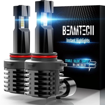 Luz antiniebla sin ventilador serie BEAMTECH S1 300 % más brillante 6500K xenón blanco 2 bombillas Foto 1 de 4