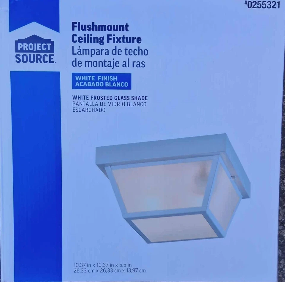 Portfolio 10,37 pulgadas W blanco exterior luz de montaje empotrado #0255321 NUEVO Foto 1 de 3