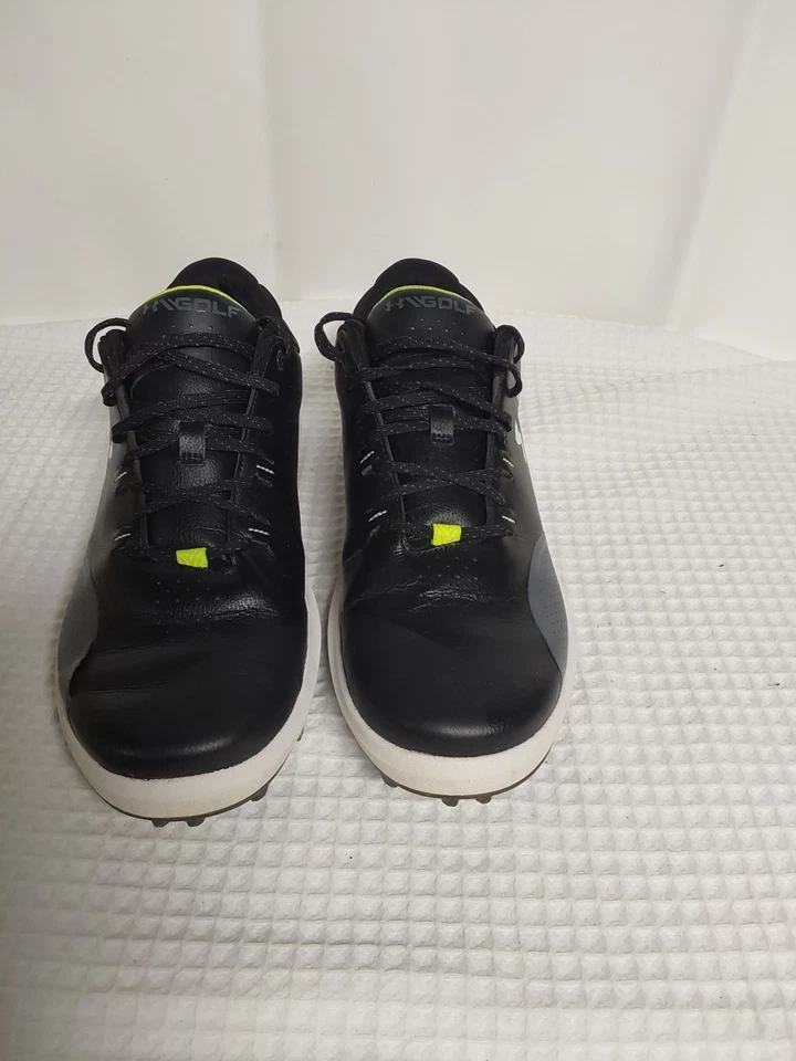 Zapatos de golf Under Armour para hombre UA Draw Sport SL negros, verdes neón talla 12 Foto 1 de 4