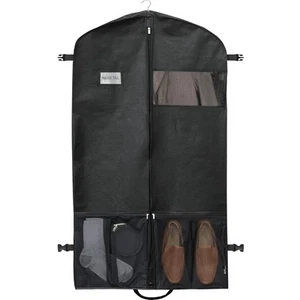43-Inch Heavy Duty Garment Bag with Pockets for Dresses and Coats - Picture 1 of 8