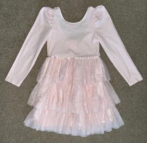 JANIE and JACK girls pink tulle dress sz 6 princess ballet - Picture 1 of 5
