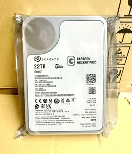 ST22000NM000C Seagate Exos 22TB 3.5" 512MB Internal CMR 7.2K 6Gb SATA Hard Drive - Picture 1 of 6