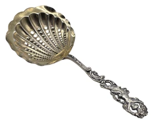 Antique GORHAM Sterling Silver Bon Bon / Nut Spoon FIGURAL - Picture 1 of 4