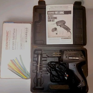 100 Watt Soldering Gun Kit: 3 Tips, solder w/flux + 10G Flux & Case - Picture 1 of 4