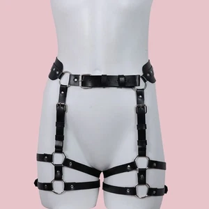 Giarrettiera donna imbracatura coscia cintura bondage stretta coscia BDSM lingerie intimo - Foto 1 di 13