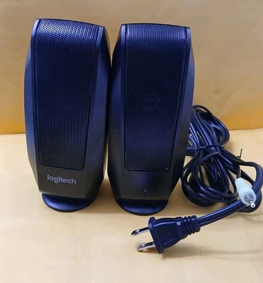 Logitech S120 Computer Stereo Lautsprecher getestet und funktionieren - Bild 1 von 2