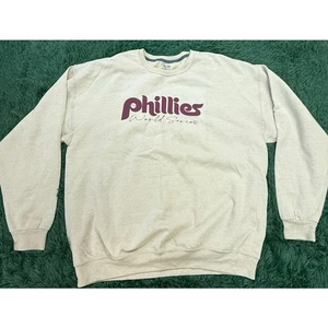Philadelphia Phillies Cream Colored XL Sweatshirt Unisex MLB  - Picture 1 of 7
