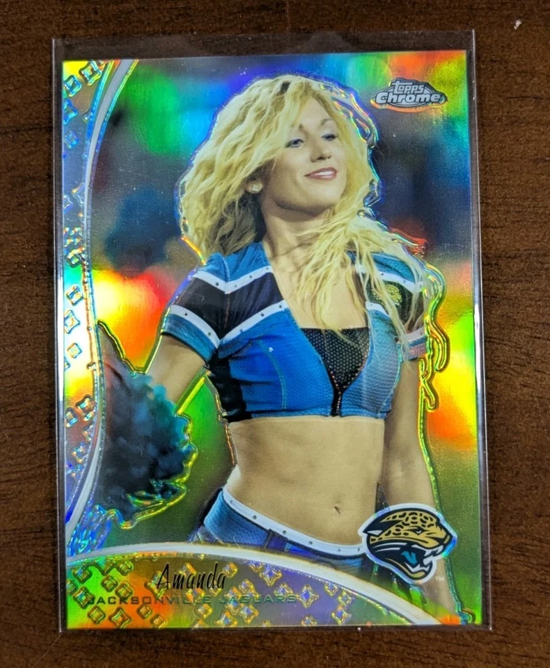 2009 Topps Chrome Cheerleaders Refractor /199 Amanda #TCC8 🔥 Jaguars - Image 1 of 4