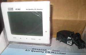 Carbon Dioxide CO2 Monitor 0-9999ppm Temperature -5-50C Humidity 3in1 Detector - Picture 1 of 2