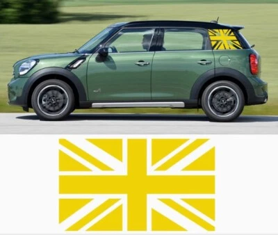 Calcomanía adhesiva para protector solar ventana lateral trasera Clubman Union Jack para Mini Cooper R55 Foto 1 de 4