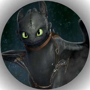 Tortenaufleger  Tortenbild Fondant - Oblate Drachenzähmen leicht gemacht P20 - Bild 1 von 1