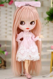 Neo Blythe Puppe mit Kleidung Schuh BJD Modell Molly lange Haare individuelles Gesicht Spielzeug Geschenk - Bild 1 von 24