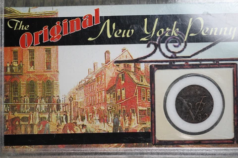 The Original New York Penny - Dutch Netherlands Colonial VOC Duit Coin 1789! Cover