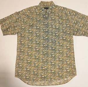 VTG 80s 1980 Paisley Medium L Shirt New Wave Generra Collection Prince Green - Picture 1 of 6