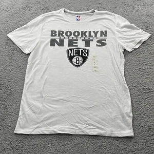 Brooklyn Nets Shirt Men's Large Eastern Conference Basketball Team NBA White NEW - Picture 1 of 15