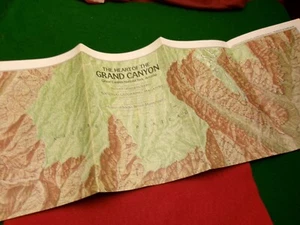 National Geographic Grand Canyon fold out  map July 1978 - Bild 1 von 2