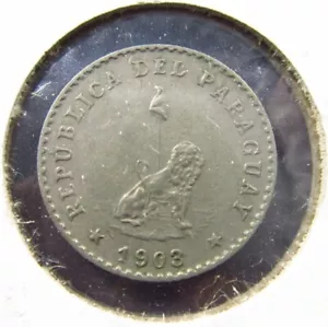 Paraguay 10 Centavos 1903 Better Grade h7458 World Money Coin - Picture 1 of 2