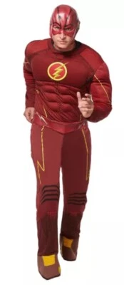 Rubie's The Flash Fastest Man Alive Hombres Talla Extra Grande Con Mascarilla y Cinturón Foto 1 de 2