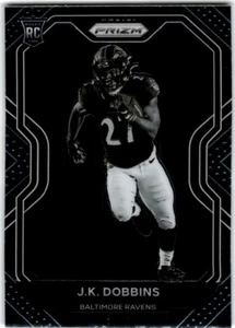 2020 Panini Prizm #379 J.K. Dobbins Black White Image Variation Rookie - Picture 1 of 2