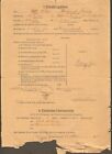 1945 WWII German Army Soldier Discharge Certificate Germany Vintage WW2 Document