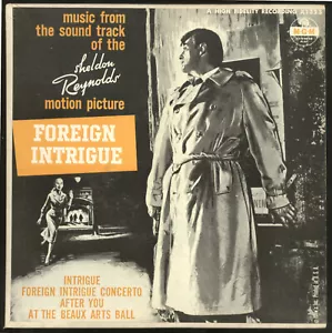 FOREIGN INTRIGUE 45RPM EP w/PC MGM X1323 ROBERT MITCHUM Cover NM Paul Durand - Picture 1 of 2
