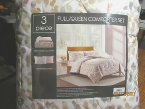 3 PC NIP CHEETAH LEOPARD ANIMAL PRINT PINK COMFORTER SET FULL/QUEEN REVERSIBLE - Picture 1 of 6