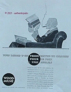 PUBLICITE WOOD MILNE CHAUSSURE CIGARES RUMEZ HABANA JUAN MARTIN DE 1933 AD PUB - Picture 1 of 1