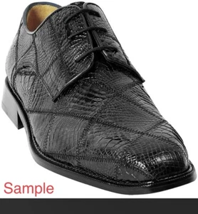 ๐ BELVEDERE Crocodile Lace Up Oxford Patchwork Shoes ๐ Size 8.5 - Picture 1 of 16