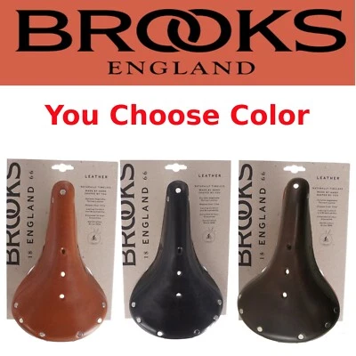 Asiento de bicicleta de carretera Brooks B17 estándar NEGRO/MARRÓN/MIEL de cuero Foto 1 de 2