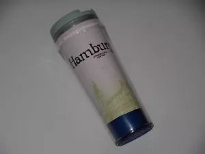Vaso de viaje de plástico Starbucks Hamburgo Alemania 12 OZ 2004 - Imagen 1 de 6