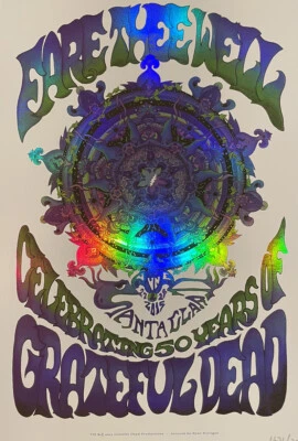 Mandala pôster Ryan Kerrigan Foil Fare Thee Well Grateful Dead 2015  - Imagem 1 de 4