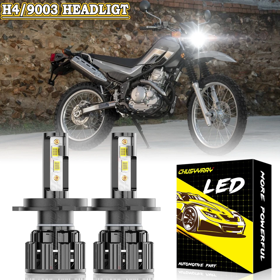 H4/9003 LED Faros Motocicleta Bombillas Alta/Baja Para Yamaha FJR1300A ABS 2005-2014 Foto 1 de 4