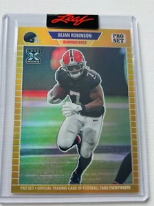 BIJAN ROBINSON NFL 2023 Leaf Pro Set GOLD Metal /199 ATLANTA FALCONS 🔥🔥SSP - Picture 1 of 2