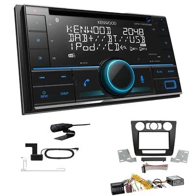Kenwood DPX-7300DAB Autoradio Bluetooth für BMW 1er manuelle Klima mit Canbus - Bild 1 von 4