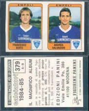 EMPOLI, box - salvadori - N.379 - FIGURE FOOTBALLERS PANINI 1984/85 - new