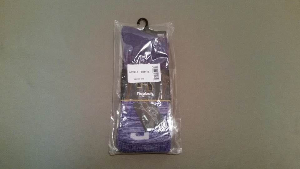 novas meias femininas reebok clássicas roxas joelho - Imagem 1 de 1