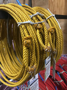Synco Brand 3 Strand, 9.0 x 50' - GOLD Ranch Poly Rope